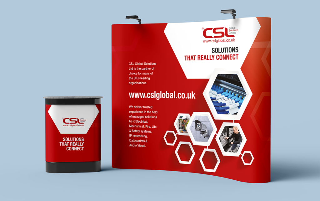 CSL Exhibition Stand and desk unit